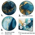 thumbnail image 3 of Designart "Liquid Art Fusion Of The Ocean" Ocean Floater Framed Wall Art Living Room, 3 of 5