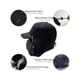 thumbnail image 5 of Gustave Men Women Trapper Hat Warm Windproof Trooper Hat with Ear Flaps Face Warmer Thermal Fur Lined Ski Cap "Navy", 5 of 8