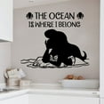 thumbnail image 2 of The Ocean Is Where I Belong - Quotes Quote The Little Mermaid Ariel Disney Movie Disney Princess Quote Vinyl Wall Sticker Decal Home Room Baby Girls Teens Wall Décor Design Size (20x20 inch), 2 of 3