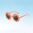 thumbnail image 2 of Glasses for Kids Multicolor Fashion Eyewear Featuring Playful Gear Flower Motif for Everyday Travel and Leisure, Orange, 2 of 4