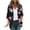 Black, variant on Hvyesh Women Cardigan 3/4 Sleeves Open Front Lightweight Cardigan Dressy Floral Print Draped Ruffles Cardigan