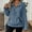 Blue, variant on Stichou Quarter Zip Pullover Women Sherpa Fleece Half Zip Sweatshirts Cropped Hoodies Lapel Warm Fuzzy Sweaters with Pockets Blue L