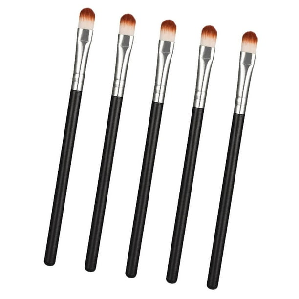 5 unids / set de pinceles de de ojos suaves para maquillaje resaltador de cejas Fondation, herramienta de belleza