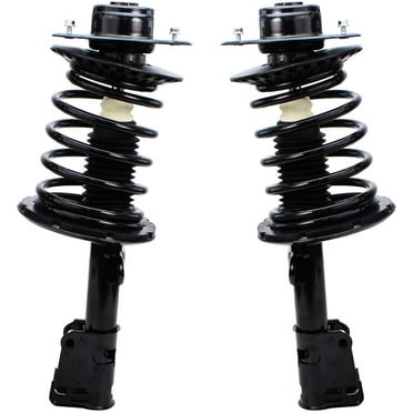 Detroit Axle - Front Struts for 2001-2007 Chrysler Town & Country Dodge Caravan Grand Caravan 2001-2003 Voyager Complete Struts w/Coil Spring 2002 2003 2004 2005 2006 Replacement Ready Struts Assembly