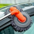 thumbnail image 4 of HLONK New Car Wash Brush with Long Handle 45-Inch Microfiber Car Wash Mop with Long Handle Car Wash Mop Mitt Long Handle Car Cleaning Kit Brush  Kit Brush Duster Scratch Free Cleaning Too, 4 of 7