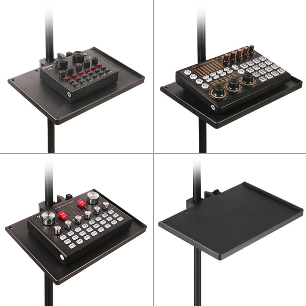 Professional Recording Equipment Mic Stand Tray For Microphones Stands Mixer Supports 2kg Load Durability ABS Construction