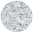 thumbnail image 3 of SAFAVIEH Amelia Alastar Abstract Distressed Area Rug, Gray/Ivory, 6'7" x 6'7" Round, 3 of 11
