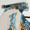 thumbnail image 3 of Hilason Bull Riding Pro Rodeo Chaps White Smooth Leather Bronc Show Adult, 3 of 6