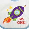 thumbnail image 4 of Inktastic 1st Birthday Rocketship One Year Old Boys or Girls Baby Bib, 4 of 4