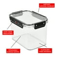 thumbnail image 3 of SharpChef 3Pc Airtight Food Storage Container with Easy locking lids, Date Indicator, Leakproof, Kitchen Pantry Organization and Storage, BPA-Free, 3 of 7