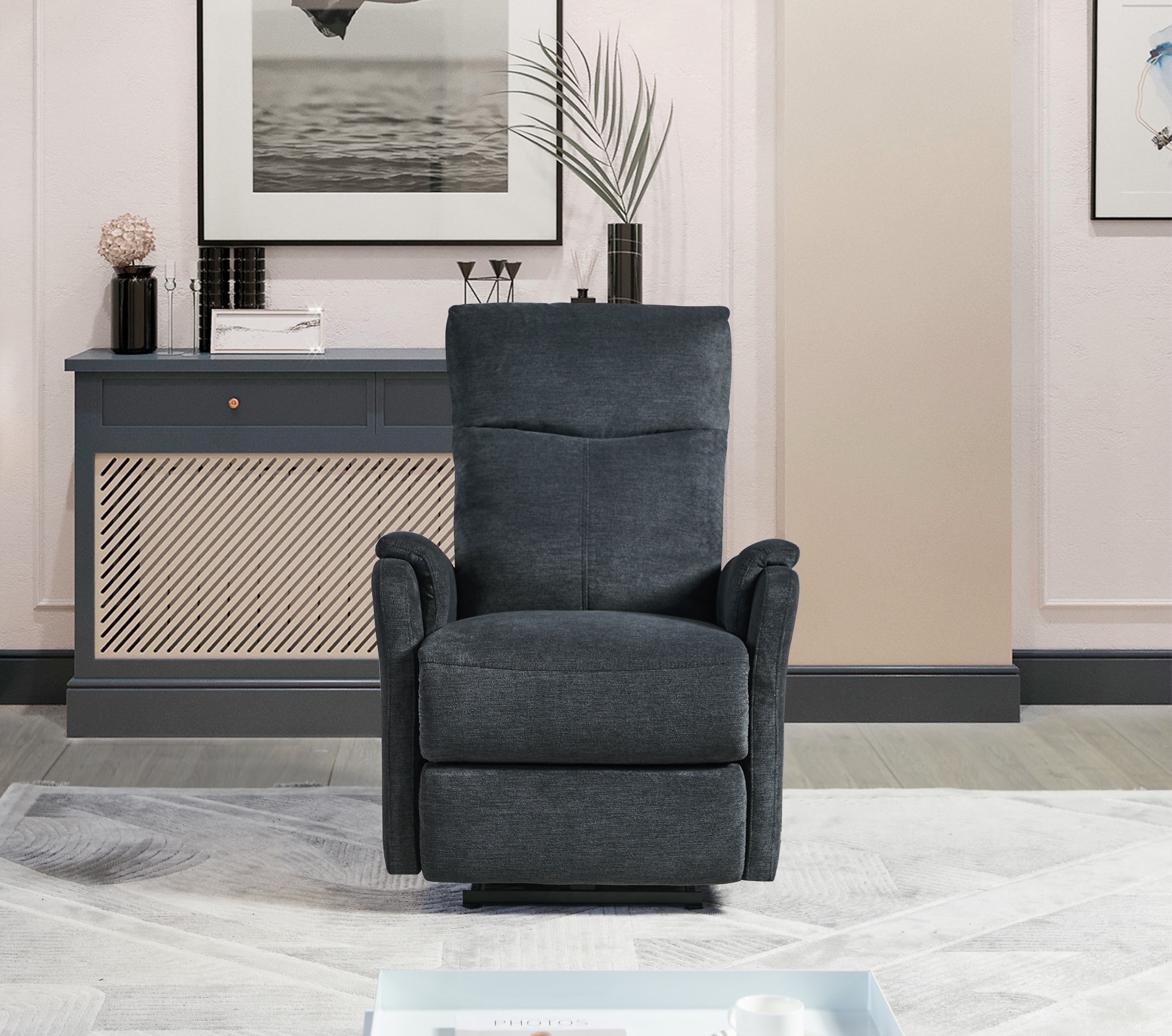MAYEERTY Power Recliner Single Chair: Easy Control for Living Room and Bedroom, 35*30*40"Dark Gray