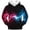 Red/Blue, variant on Byoo Red Blue Lightning Print Hoodie for Boys Long Sleeve Hooded Kangaroo Pocket Pullover Top Soft Comfy Cool Kids Outerwear for Daily Wear