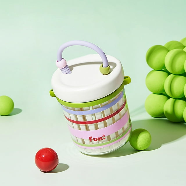 PEONAVET Tasse à Salade en Plastique Double Couche Tasse à Salade Bocal de Rangement Portable pour Fruits Récipient à Collation Hermétique Tasse à Salade de Fruits