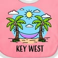 thumbnail image 4 of Inktastic Summer Vacation in Key West Boys or Girls Baby Bib, 4 of 4