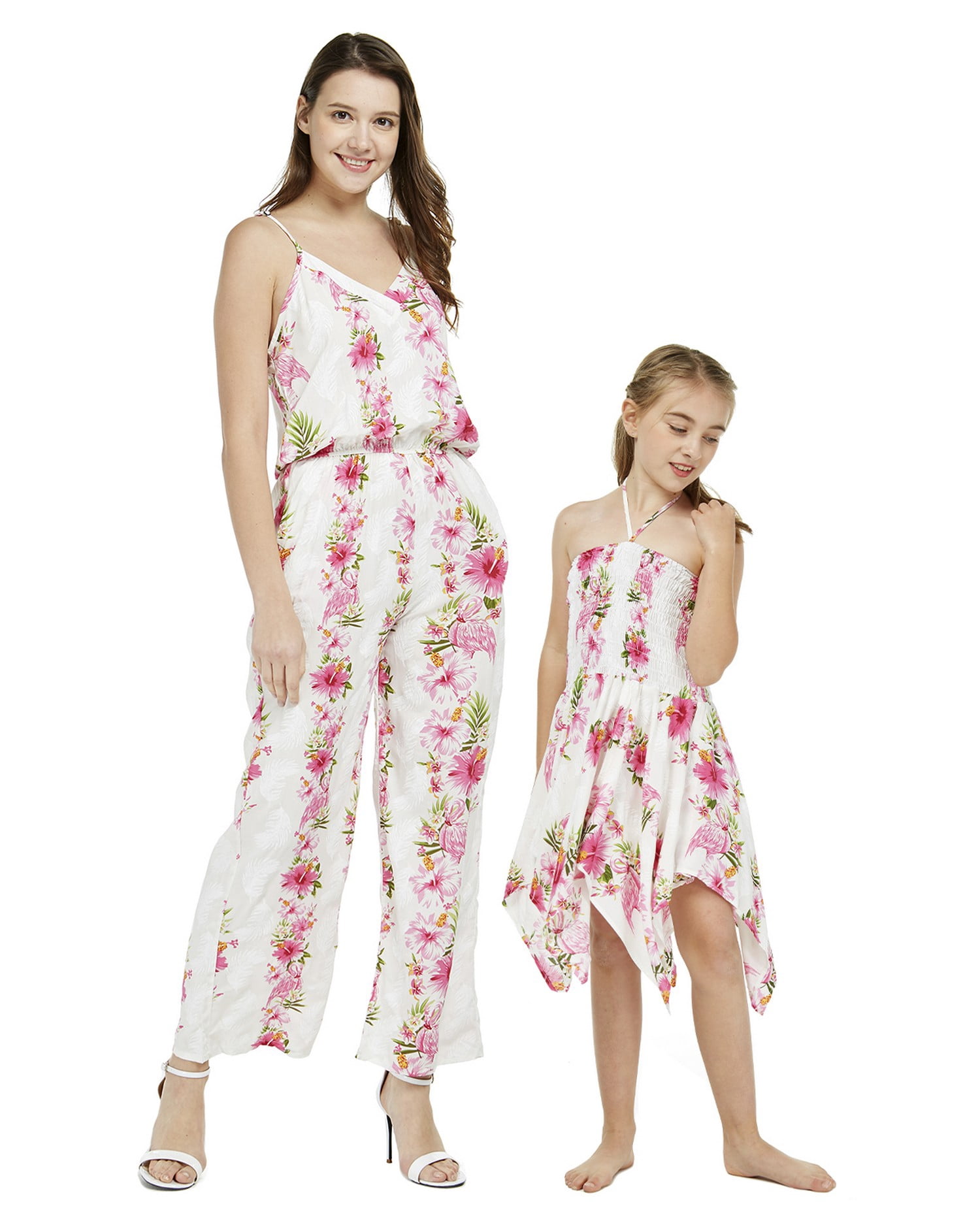 Matching Hawaiian Luau Mother Daughter 
