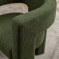 thumbnail image 3 of KINWELL  28" Wide Boucle Upholstered Square Armchair Green, 3 of 5
