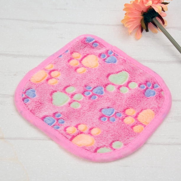 WARM Manta para mascotas Touch Soft Warm Dogs Cat Bed Blanket Mat (Rojo) (20x20)