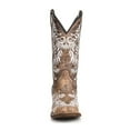 thumbnail image 4 of CORRAL Adult Female Glow Collection Brown/White Embroidery Western Boots, Size: 9, Width: M, 4 of 5