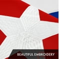 thumbnail image 4 of G128 2 Pack: Cuba Cuban Flag | 3x5 Ft | ToughWeave Series Embroidered 300D Polyester | Country Flag, Embroidered Design, Indoor/Outdoor, Brass Grommets, 4 of 8