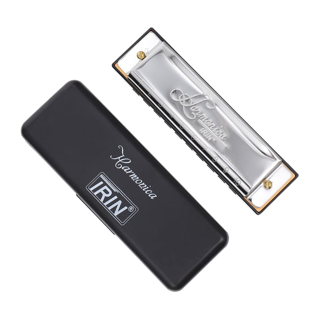 MasteelfCA 1 Pce Durable Harmonica de Bleus à 10 Trous 20 Tons Petit Instrument Harmonica de Bleus