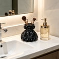 thumbnail image 4 of Princess Dress Desktop Storage Box - 4.3In Plastic Pen Holder, Cute Black Skirt Organizer for Makeup Brushes Pens, Kawaii Vanity Desk Decor Gift for Women and Teens, Desktop Organizing Decorations, 4 of 6