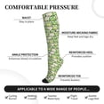 thumbnail image 5 of Compression Socks for Women and Men - cute smile frog green Kawaii Compression Socks Circulation for Workout, 5 of 8