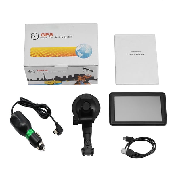 Navegador GPS portátil de 5 pulgadas con 8G HD de flujo libre en camión