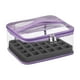 thumbnail image 2 of Organizador de esmaltes de uñas con capacidad para 30 frascos. Estuche de transporte versátil. Organizador de maquillaje para lápiz labial y pinceles. Violeta, 2 of 8