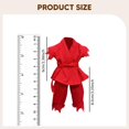 thumbnail image 5 of Figura de acción a escala 1/12, ropa, disfraz de muñeca, uniforme de judo, ropa en miniatura, cinturón de pantalón superior para cuerpo masculino de 6 Rojo, 5 of 5