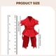 thumbnail image 5 of Figura de acción a escala 1/12, ropa, disfraz de muñeca, uniforme de judo, ropa en miniatura, cinturón de pantalón superior para cuerpo masculino de 6 Rojo, 5 of 5