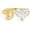 Letter D, variant on Stackable Rings for Women, 14k Gold Plate Interlocked Multi Ring Set Dainty Pave CZ Personalized Fashion Two-Toned Mixed Metals Stacking Jewelry Trendy Statement Gift