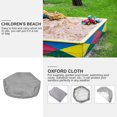 thumbnail image 4 of Miangastore Grey Oxford Cloth Sandbox Cover for Protection Use Waterproof Dustproof Weatherproof Sun Protection, 4 of 8