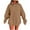 Khaki Sweatshirt, variant on Oversized Hoodies for Women Casual Hooded Sweatshirts Thin Fleece Long Sleeve Pullover with Pockets Fall Fashion Clothes Beige S