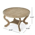 thumbnail image 5 of Noble House Shelton Faux Wood Circular Coffee Table, Nature, 5 of 12