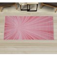 thumbnail image 1 of Abstract Art Decorative Rug, Vortex Design with Fireworks Celebration Inspired Concentric Stripes, Quality Carpet for Bedroom Dorm and Living Room, 6 Sizes, Coral Rose, by Ambesonne, 1 of 1