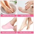 thumbnail image 4 of Monebena 5 Pairs Silicone Socks for Women, Silicone moisturizing Socks for Dry Cracked Feet Woman, Silicone Foot Socks for Soft Foot Care, Skin Color, 4 of 14
