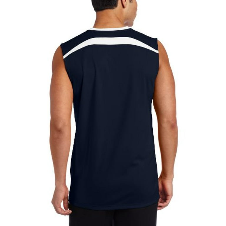 ASICS Mens 3-Tone Tank Top, Blue, Small - Walmart.com