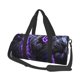 thumbnail image 1 of Fotbe Purple Plant White Tiger Bolsa Deportiva de Lona Plegable con Estampado, Bolsa de Gimnasio con Bolsillo Seco/Húmedo, Bolsa de Viaje Ultraligera de Gran Capacidad, 1 of 6