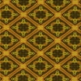 thumbnail image 1 of Ahgly Company Tapis d'Intérieur Lavable en Machine Carré Transitionnel Rouge Brun, 5 Pieds Carré, 1 of 7