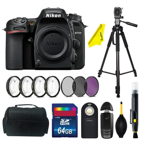 Image of Nikon D7500 DSLR Camera (Body Only) + Buzz-Photo Accessories