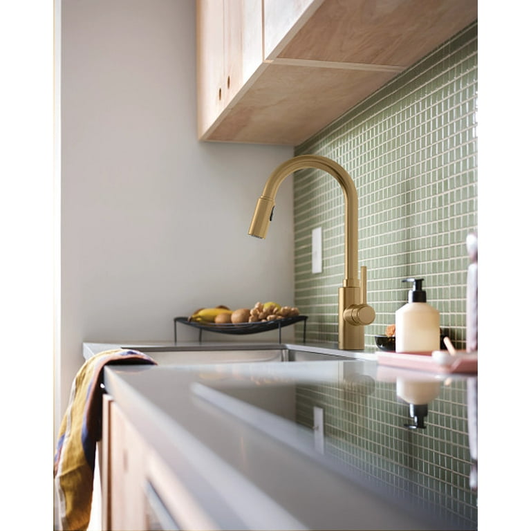 MOEN 7882BZG Genta LX Pull Down Sprayer Kitchen Faucet in Bronzed
