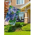 thumbnail image 4 of Watercolor Abstract Purple Lilac and Jasmine Flowers Spring House Flag 28 x 40 Inch, Double Sided Outdoor Decorative Welcome Yard Flags for Home House Lawn Patio, 4 of 4
