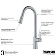 thumbnail image 5 of Karran Usa Kkf140 Standerton 1.8 GPM Single Hole Kitchen Faucet - Black, 5 of 7