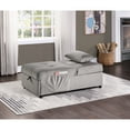 thumbnail image 2 of Brownish Gray Velvet Lift Top Storage Bench, Solid Wood Furniture, Convertible Chair With Pull-out Bed And For Extra Space Bench In Velvet, To , Interior, 2 of 6