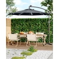 thumbnail image 1 of YUSAZENS Parasol Déporté de Patio 10 Pieds à DEL Solaires, Protection UV UPF 50+, Rotation à 360°, Inclinaison Réglable, Imperméable, pour Piscine, Terrasse, Jardin, 1 of 7