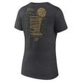 thumbnail image 3 of Women's Fanatics  Heather Charcoal Oklahoma City Thunder 2025 NBA Finals Champions Double Dribble V-Neck T-Shirt, 3 of 5