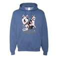 thumbnail image 2 of Wild Bobby, If It's Not an Alaskan Malamute It's Just a Dog Gift, Unisex Graphic Hoodie Sweatshirt, Vintage Heather Blue, XX-Large, 2 of 4