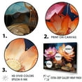 thumbnail image 3 of Designart "Expressive Vitality Of Lotus I" Lotus Floater Framed Wall Art Living Room, 3 of 5