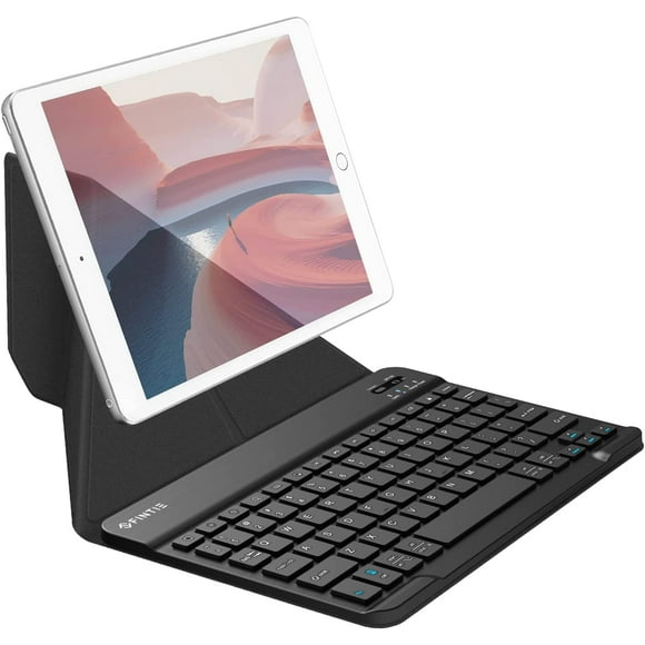 Fintie Wireless Bluetooth Keyboard with Magnetic Detachable Standing Case Cover for iPad Samsung Tablet, iPhone