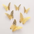 thumbnail image 1 of 3D Butterfly Wall Decor, Gold Butterfly Decorations , Removable Wall Stickers Room Decor (Gold)2, 1 of 5